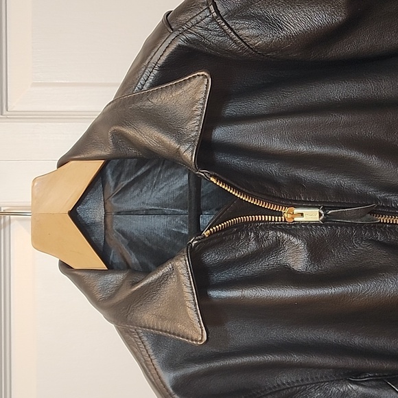 Langlitz of Portland Black Crescent Leather Coat - Picture 2 of 6